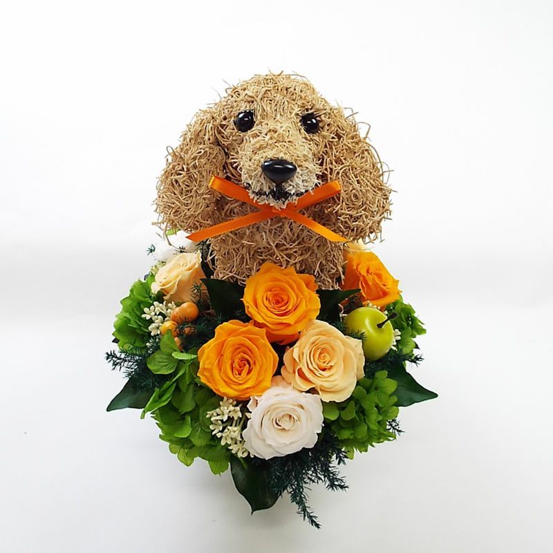 ダックス好きのご両親へのプレゼントに喜ばれるダックスのプリザーブド