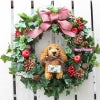 犬好きクリスマスリース