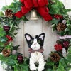 白黒猫　クリスマスリース