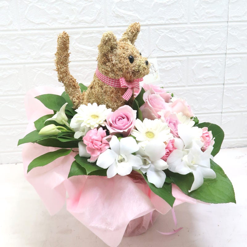猫のお悔やみ 猫のお供え花