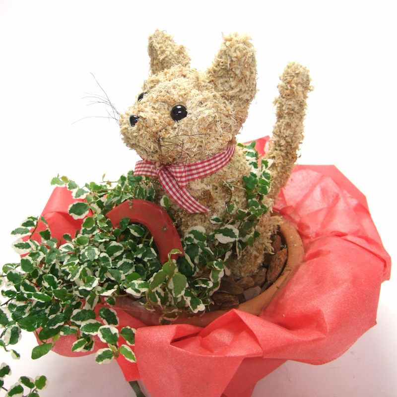 トピアリー猫　クリスマス