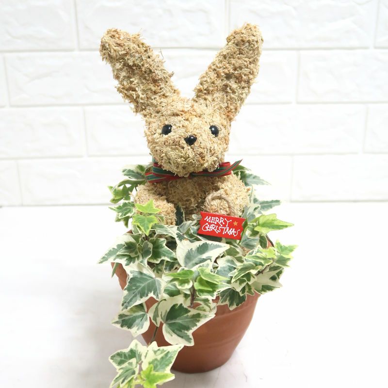 ウサギのアニマルフラワーギフト-アトリエ花倶楽部