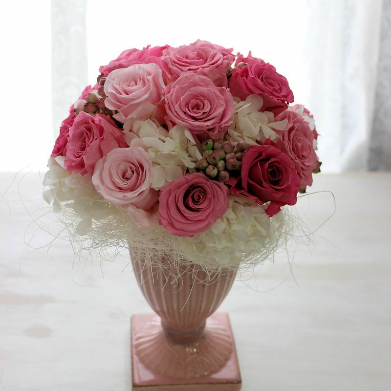 プリザーブドフラワーアレンジメント ラウンド ベア 5e8aef054ceac9c578b03b05cc6aee