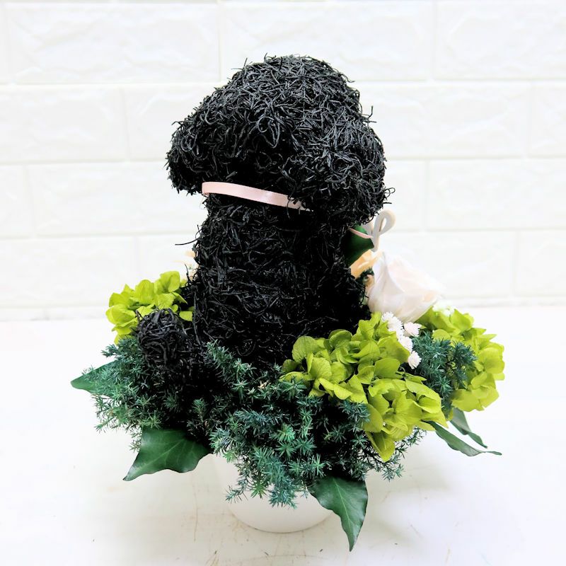 プリザーブドフラワー犬