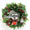 シュナウザー　クリスマスリース