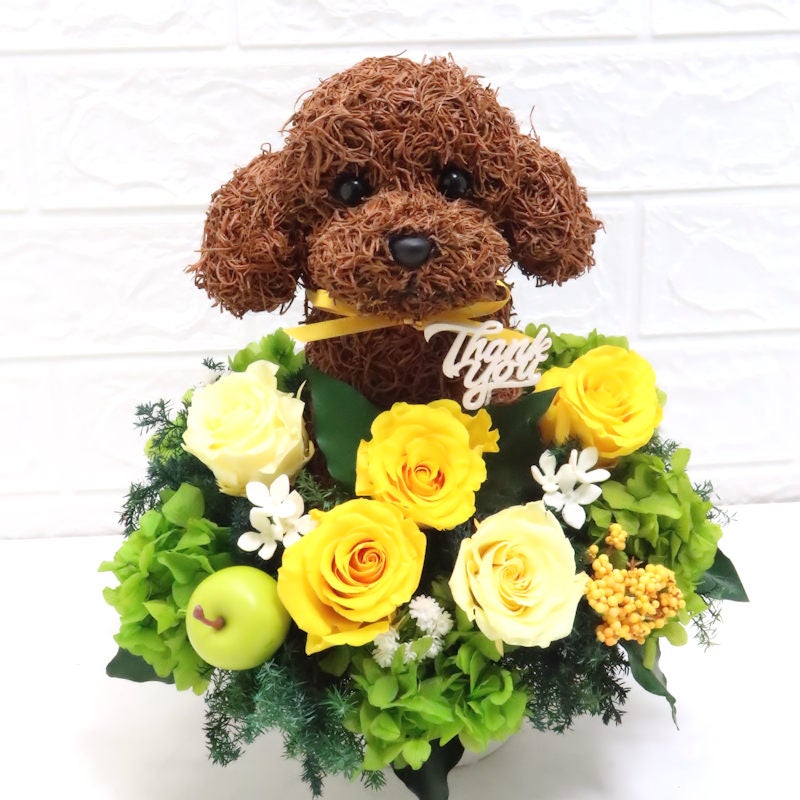 トイプードル 花